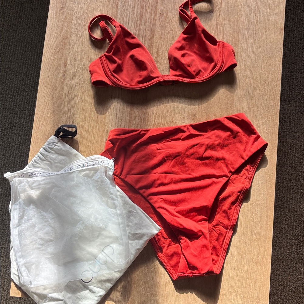 CUUP Red Bikini Set